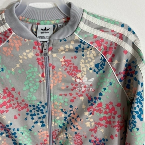 Adidas Originals Big Kids Cropped Track Jacket Small - Picture 3 of 5